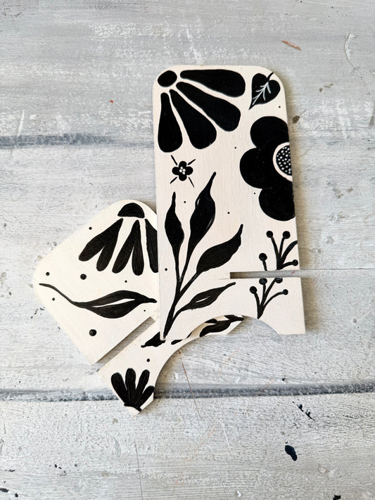 Base Floral Black