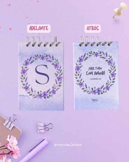 Notebook con Inicial