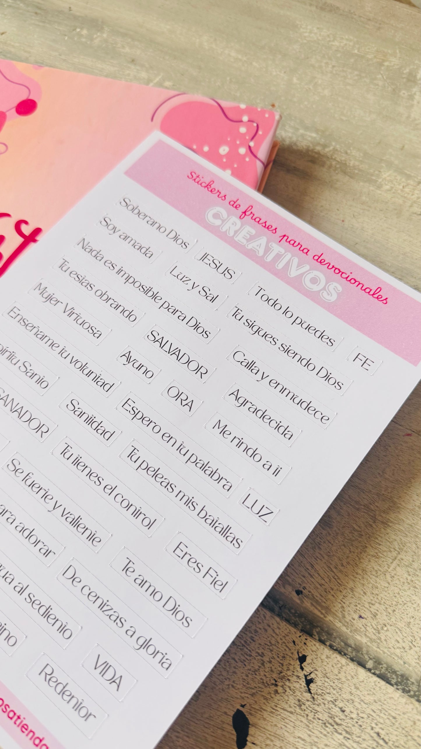 Stickers Frases para devocionales