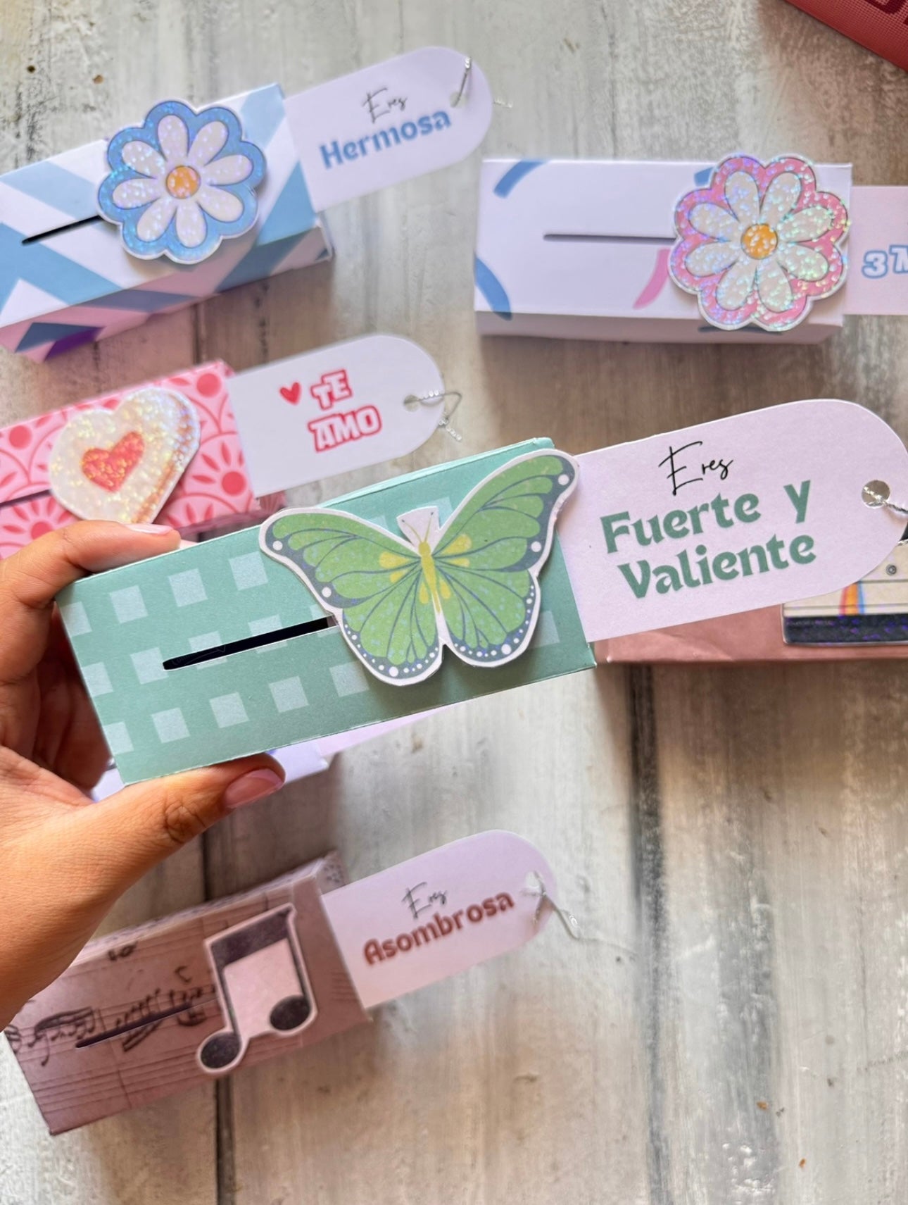 Cajitas PopUp Frases